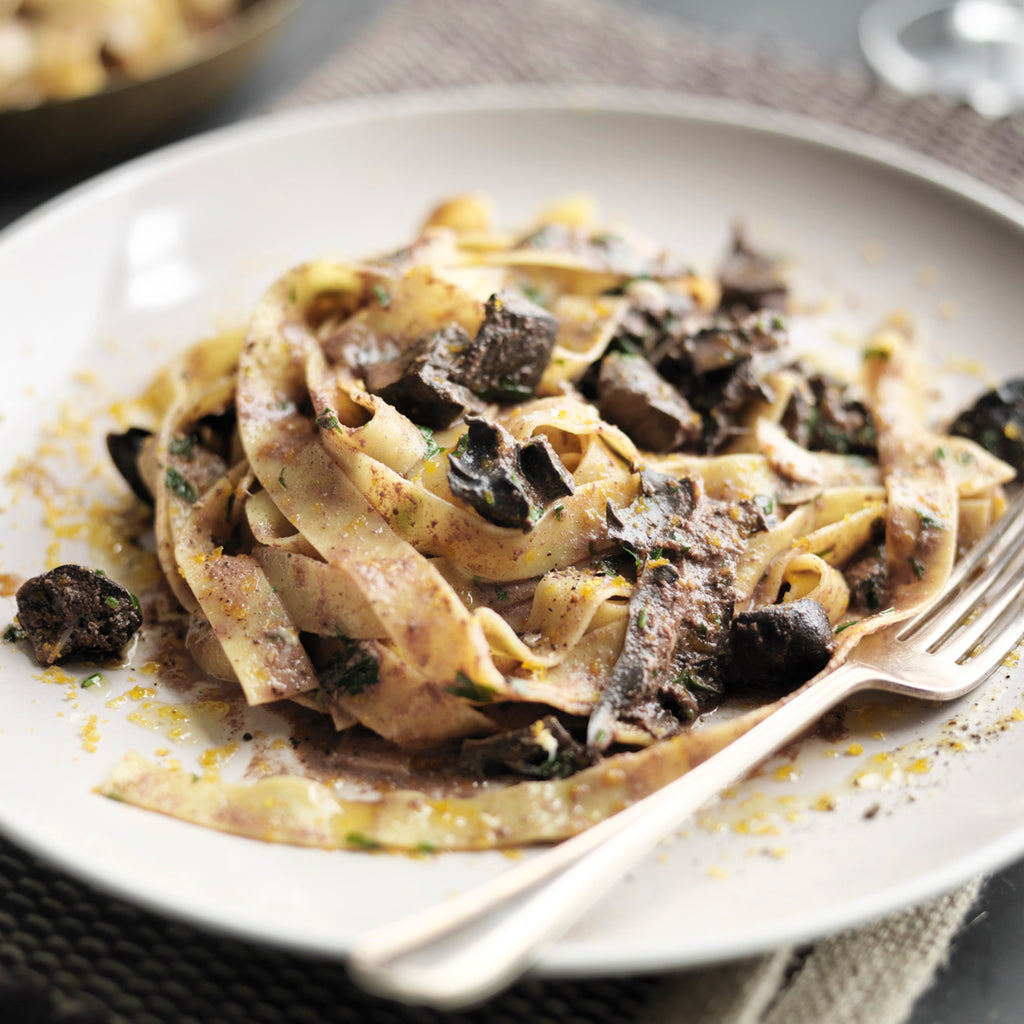 Pappardelle Pasta with Sturgeon Livers